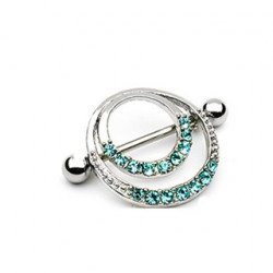Piercing téton couronne romantique bleu Nis Piercing téton7,90 €
