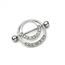 Piercing arcade 8 mm anodisé rose