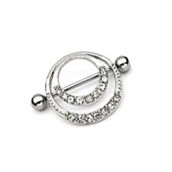 Piercing arcade 8 mm anodisé rose