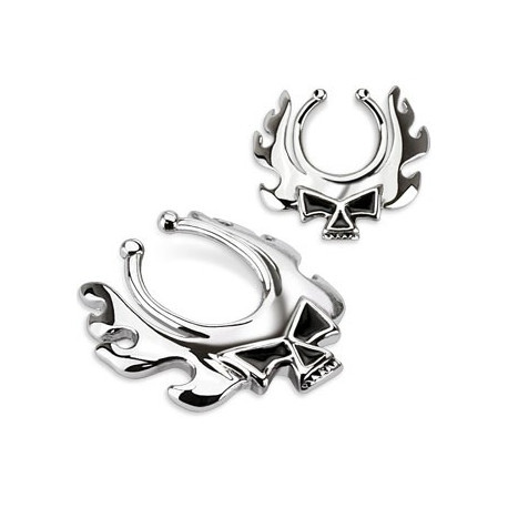 Piercing arcade 8 mm anodisé rose