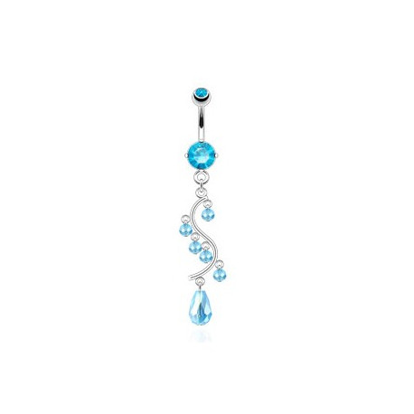 Piercing nombril pendentif vigne bleu Wuto Piercing nombril7,80 €