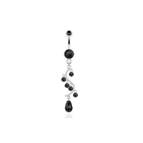 Piercing nombril pendentif avec vigne noir Wytaz Piercing nombril7,49 €