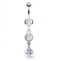 Piercing arcade 8 mm anodisé rose