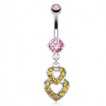 Piercing nombril cœurs entrelacés et doré Kater Piercing nombril8,40 €