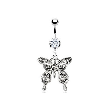 Piercing arcade 8 mm anodisé rose