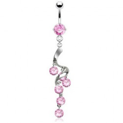 Piercing nombril avec pendentif raisin rose Zataz Piercing nombril9,49 €