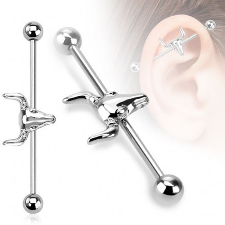 Piercing arcade 8 mm anodisé rose