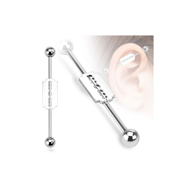 Piercing arcade 8 mm anodisé rose