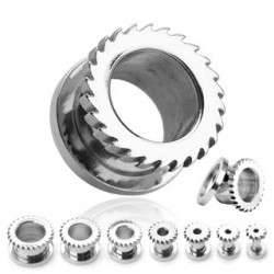 Piercing tunnel acier avec engrenage 12mm Sua Piercing oreille7,49 €