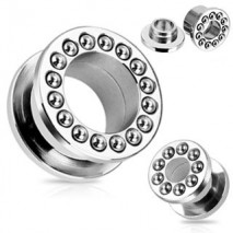 Piercing tunnel avec billes acier 6mm Soya Piercing oreille4,49 €