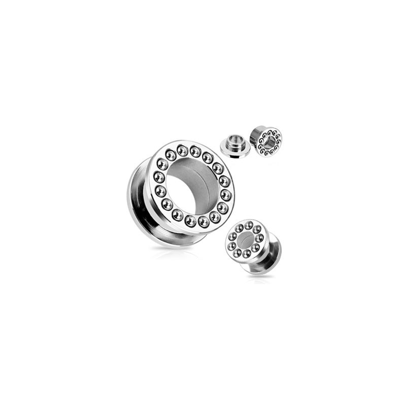 Piercing tunnel avec billes acier 10mm Sotie Piercing oreille4,99 €