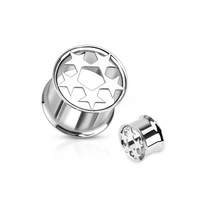 Piercing tunnel avec cinq étoiles 8mm Hong Piercing oreille4,49 €