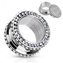 Piercing tunnel billes acier et zirconium 14mm Tuw Piercing oreille8,99 €