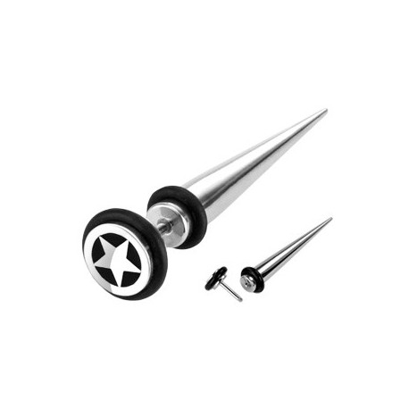 Faux piercing écarteur acier et étoile Pino Faux piercing5,35 €