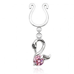 Piercing arcade 8 mm anodisé rose