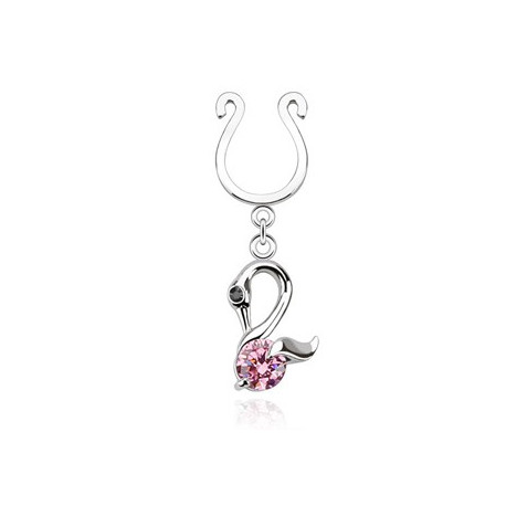 Piercing arcade 8 mm anodisé rose