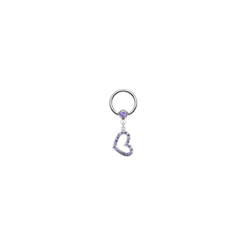 Piercing téton anneau et coeur violet Phon Piercing téton5,99 €