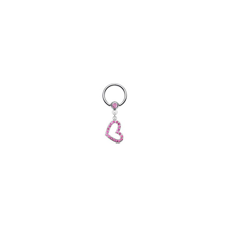 Piercing téton anneau et coeur rose Lyon Piercing téton5,99 €
