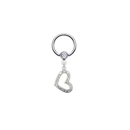 Piercing arcade 8 mm anodisé rose