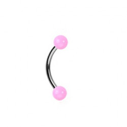 Piercing arcade 8 mm anodisé rose