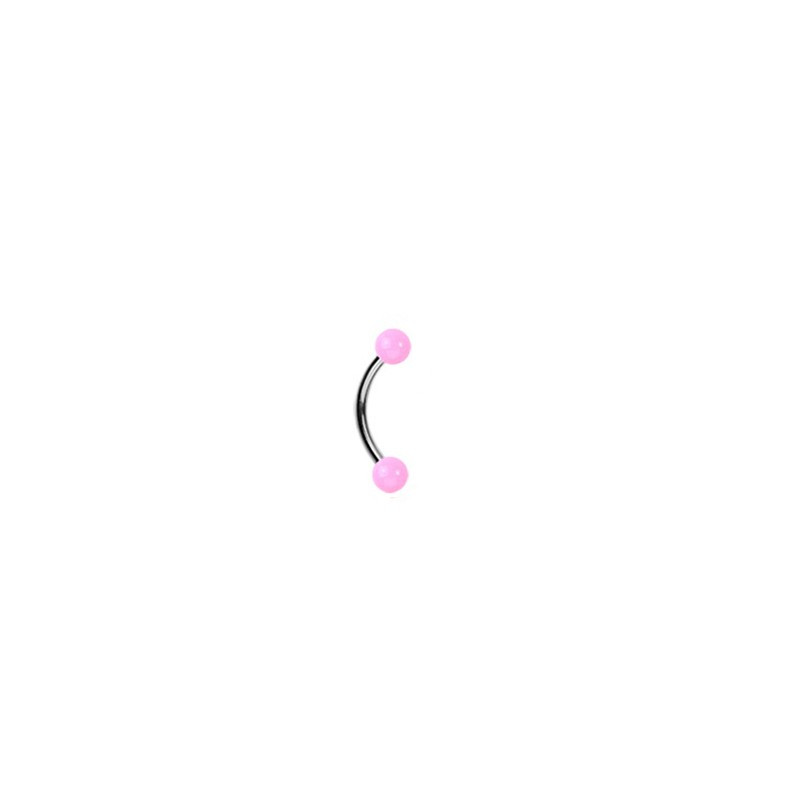 Piercing arcade titane G23 8mm et boules rose Piercing arcade2,80 €