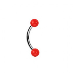 Piercing arcade titane 8mm et boules rouge Joni Piercing arcade2,80 €