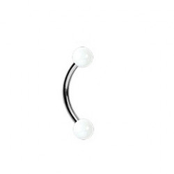 Piercing arcade titane 8mm et boules blanche Joli Piercing arcade2,80 €