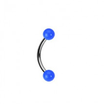 Piercing arcade titane 8mm et boules bleu Dali Piercing arcade2,80 €