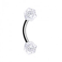 Piercing arcade 8 mm anodisé rose
