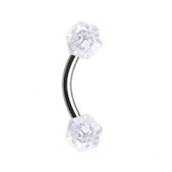 Piercing arcade 8 mm anodisé rose