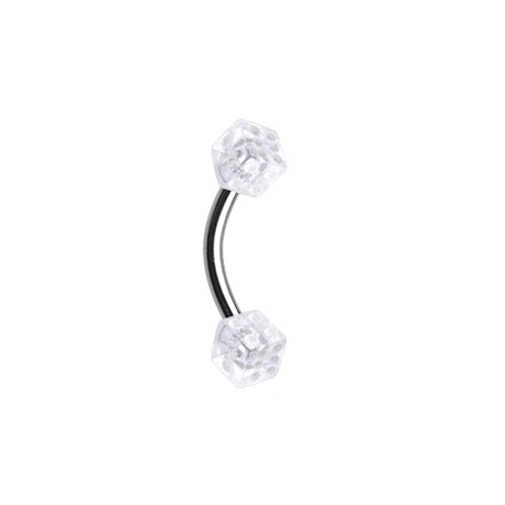 Piercing arcade 8 mm anodisé rose