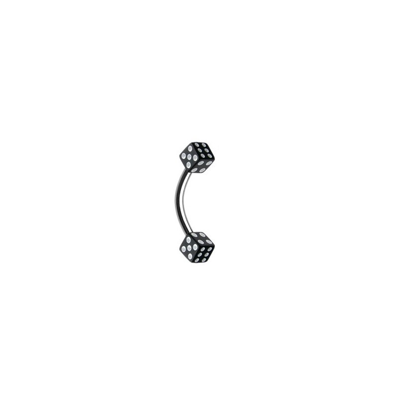 Piercing arcade 8 mm anodisé rose