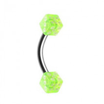 Piercing arcade 8mm avec dés à jouer vert jaune Soaz Piercing arcade2,49 €