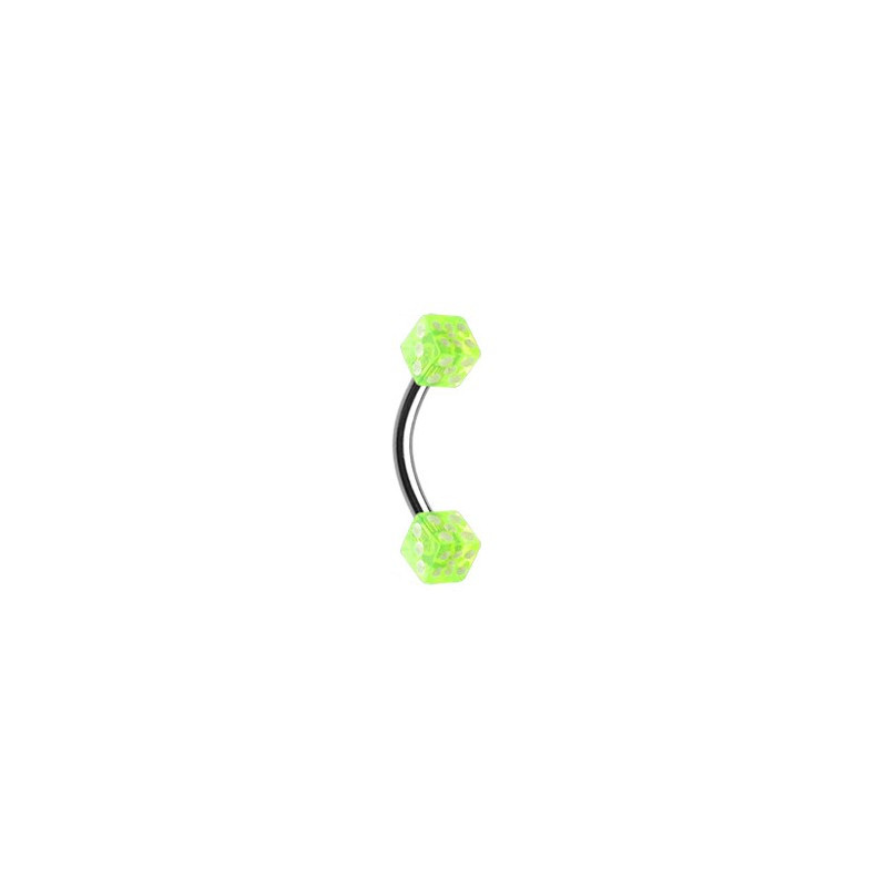 Piercing arcade 8mm avec dés à jouer vert jaune Soaz Piercing arcade2,49 €