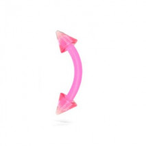 Piercing arcade 8mm en bioflex rose avec pointes Igaz Piercing arcade2,15 €
