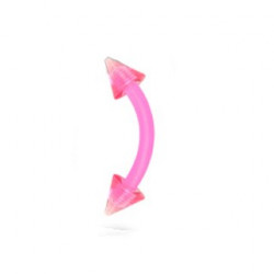 Piercing arcade 8 mm anodisé rose