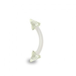 Piercing arcade 8mm en bioflex incolore avec pointes Igaz Piercing arcade2,15 €