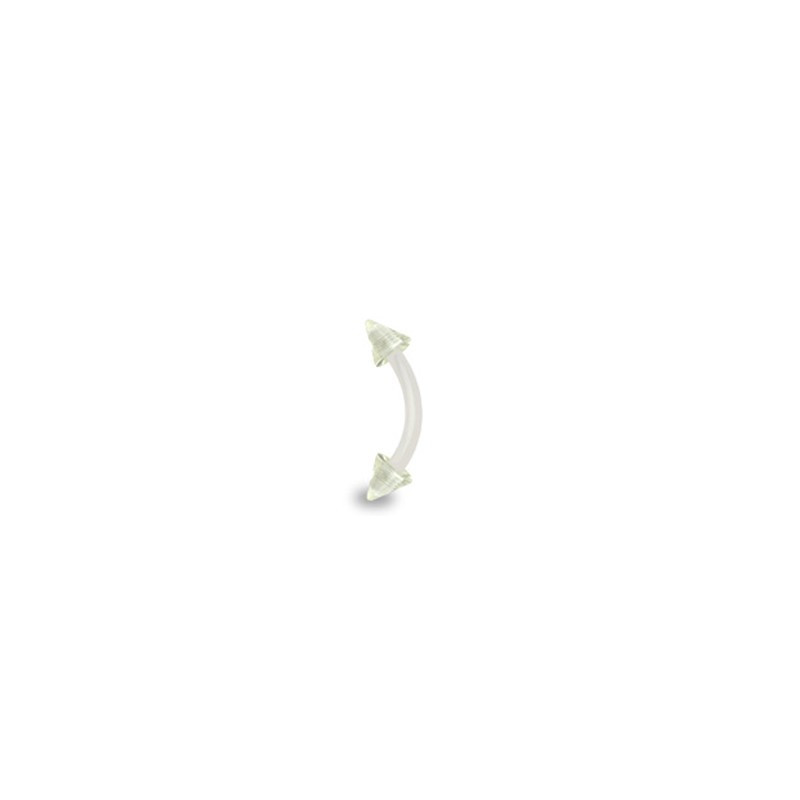 Piercing arcade 8mm en bioflex incolore avec pointes Igaz Piercing arcade2,15 €