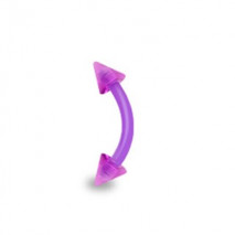 Piercing arcade 8mm en bioflex violet avec pointes Airu Piercing arcade2,15 €