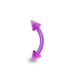 Piercing arcade 8mm en bioflex violet avec pointes Airu Piercing arcade2,15 €