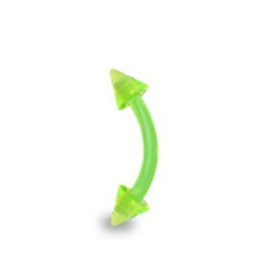 Piercing arcade 8mmm en bioflex vert avec pointes Aiza Piercing arcade2,15 €
