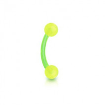 Piercing arcade 8mm en bioflex vert avec boules Lyr Piercing arcade2,15 €