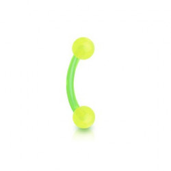 Piercing arcade 8mm en bioflex vert avec boules Lyr Piercing arcade2,15 €