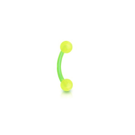 Piercing arcade 8mm en bioflex vert avec boules Lyr Piercing arcade2,15 €