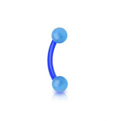Piercing arcade 8mm en bioflex bleu avec boules Igir Piercing arcade2,15 €