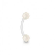 Piercing arcade 8mm en bioflex incolore avec boules Awir Piercing arcade2,15 €