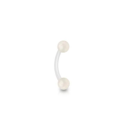 Piercing arcade 8mm en bioflex incolore avec boules Awir Piercing arcade2,15 €