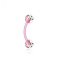 Piercing arcade 8mm flexible rose avec boules Zas Piercing arcade2,95 €