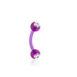 Piercing arcade 8 mm anodisé rose