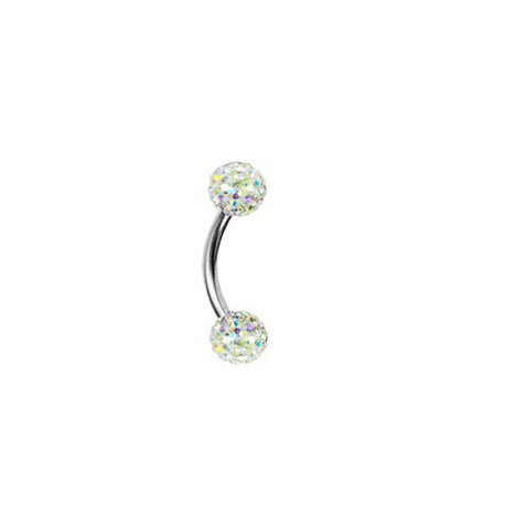 Piercing arcade 8 mm anodisé rose